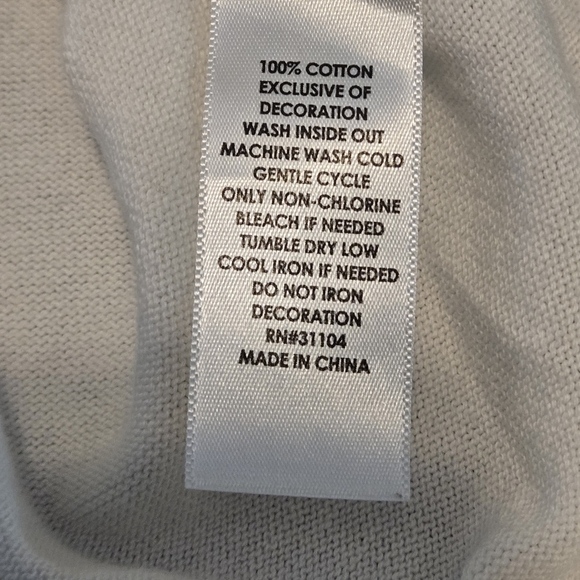 Crown & Ivy Sweater Midnight Blue Stripe Gold Reindeer Women L Holiday Sweater - Picture 7 of 10